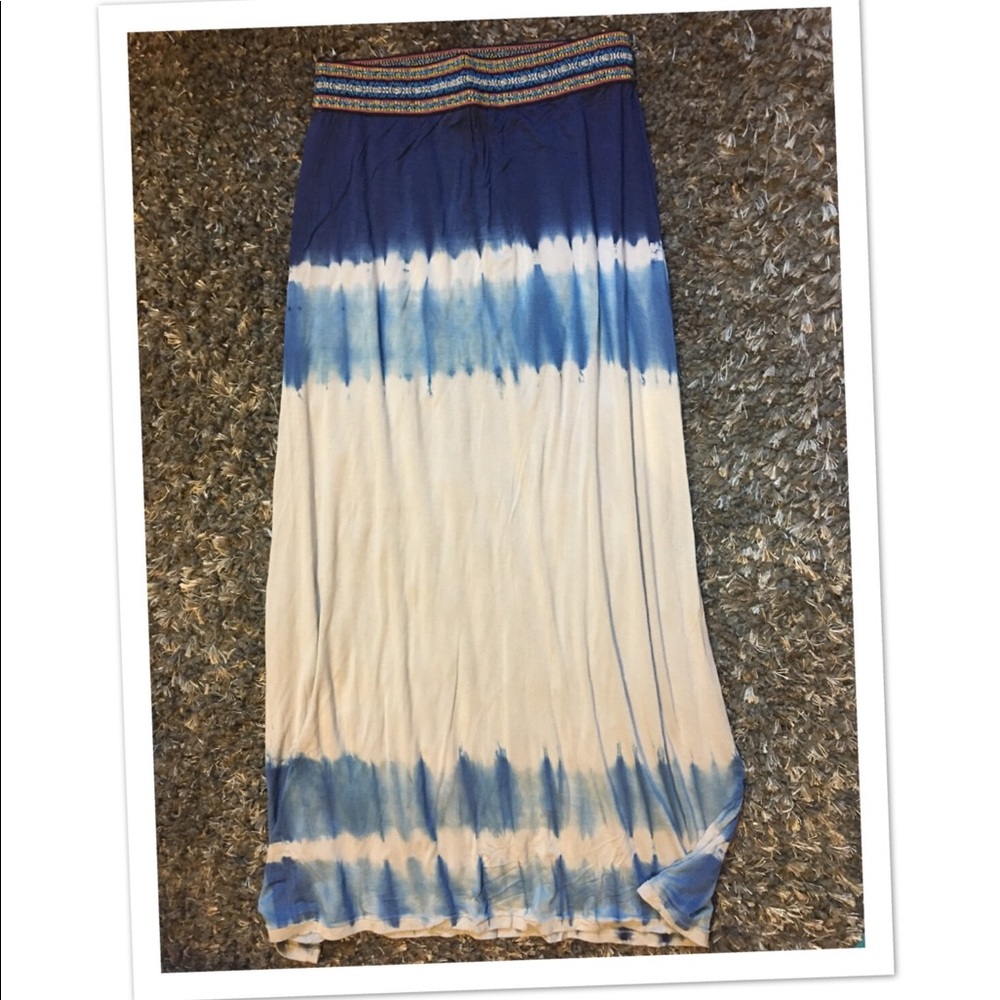 Miss Me Tie Dye Maxi Skirt Sz M